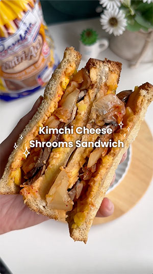 Recipe 4 Kimchi Cheese Mushroom Sandwich